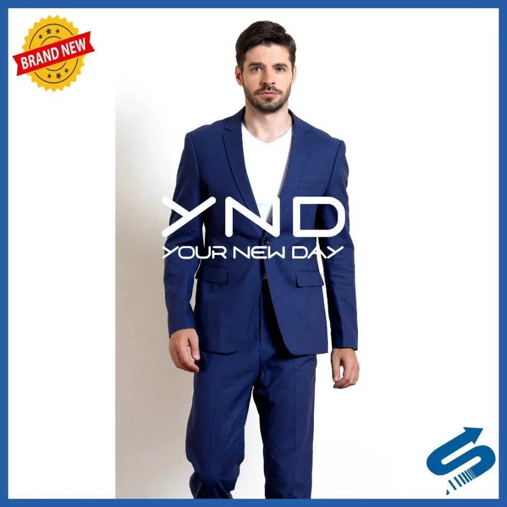 Slim Fit Blazer One Button Casual Sport Coat Recycled Material